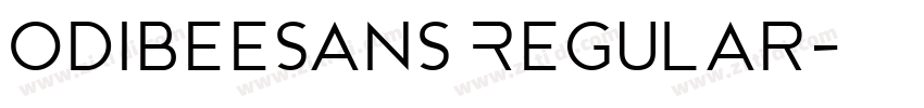 OdibeeSans Regular字体转换